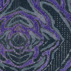 Red Ink Dirty Pattern. Purple Grunge Ornament.