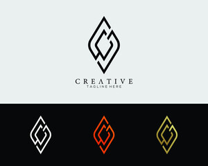 letter C and S design logo template  modern creative elegant