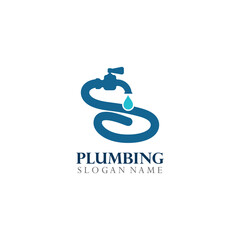 Plumbing service Logo Template Design Concept, Creative Symbol, Icon
