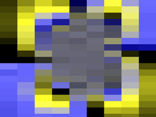 Sparkling yellow blue texture, abstract background with squares