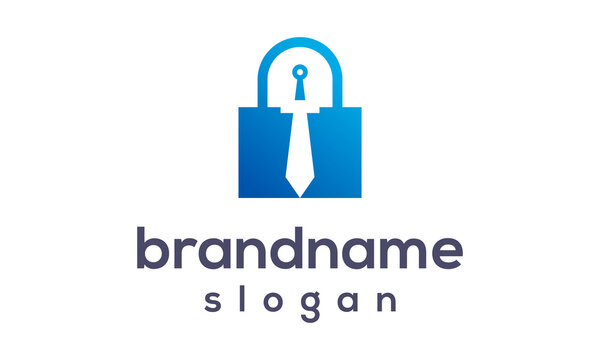 Sword key logo design vector