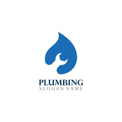 Plumbing service Logo Template Design Concept, Creative Symbol, Icon