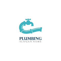 Plumbing service Logo Template Design Concept, Creative Symbol, Icon