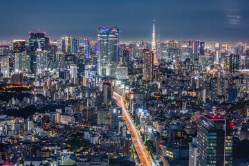 Obraz premium 渋谷スカイからの夜景
