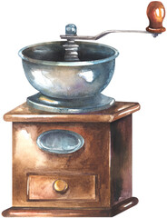 Retro manual coffee grinder