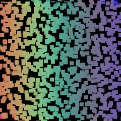 Pink black phosphorescent lights, abstract background with squares