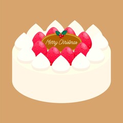 クリスマスケーキのイラスト