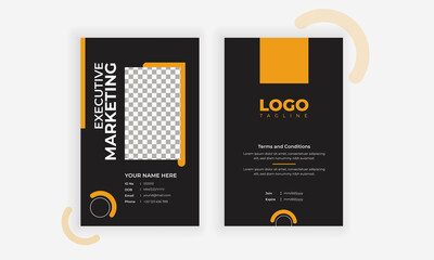 Creative ID card design template