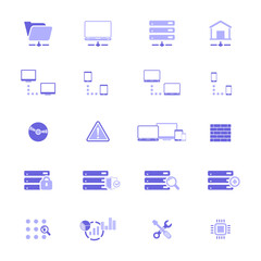 Web Hosting Icon Set	