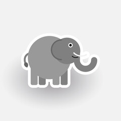 Happy Elephant cartoon character