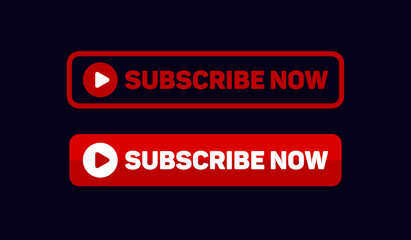subscribe now button, icon, sign vector eps