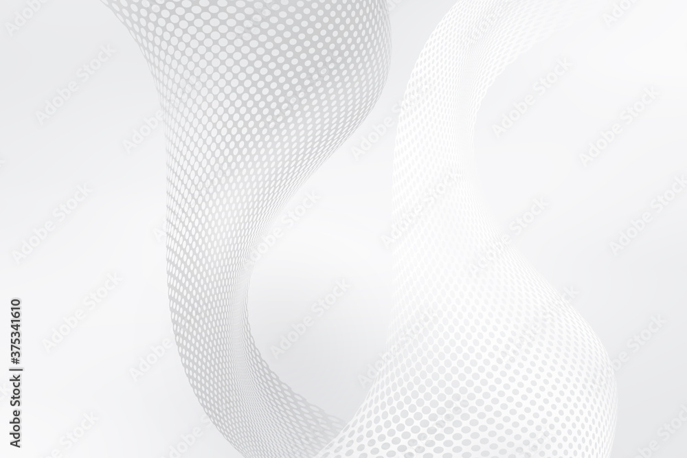 Aufkleber futuristic white net background. elegant modern interface design. grey tone gradient with fluid flow