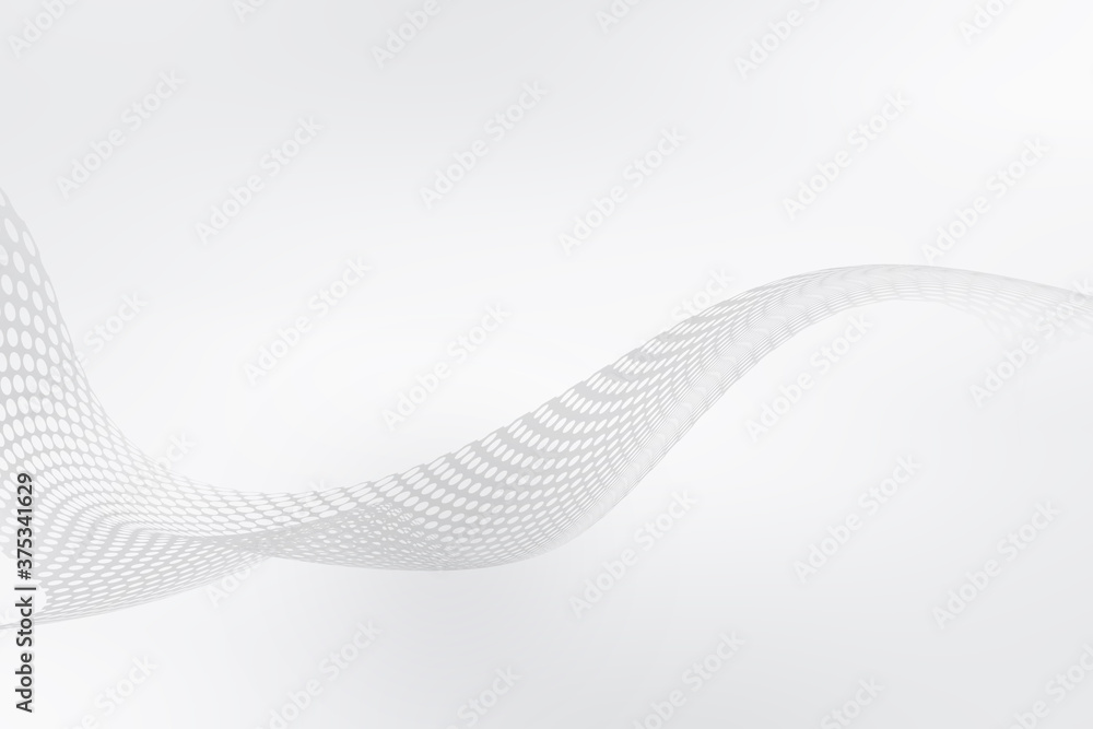 Aufkleber futuristic white net background. elegant modern interface design. grey tone gradient with fluid flow