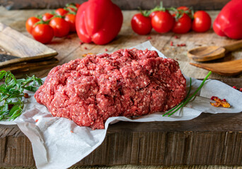 raw ground beef