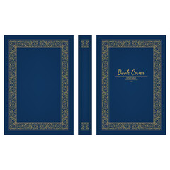 Realistic 3d Detailed Old Book Blue Cover. Vector
