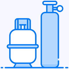 
Icon of cylinders depicting natural gas
