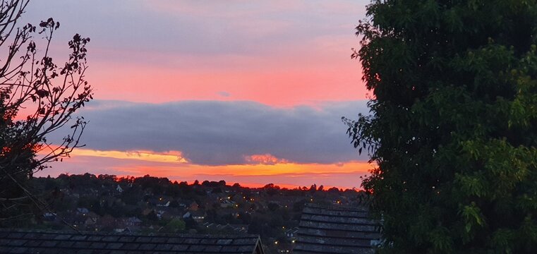 sunset in Chesham 