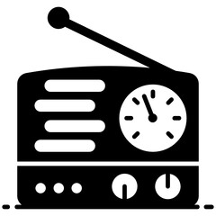 
Trendy flat vector  design of radio icon
