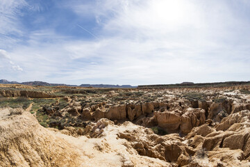 bardenas reales natural park in navarra, spain
