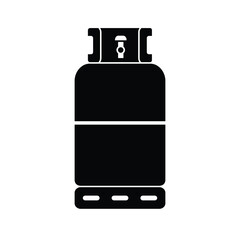 Propane gas cylinder icon, vector illustration
