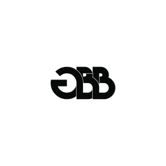 gbb letter original monogram logo design