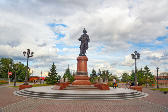 Monument to Commander Nikolai Rezanov in Krasnoyarsk, Russia