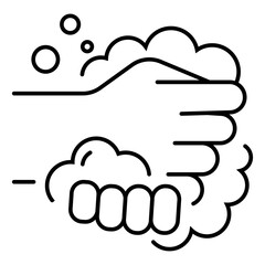 hand washing icon vector illustration