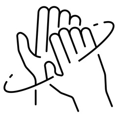 Obraz premium hand washing icon vector illustration