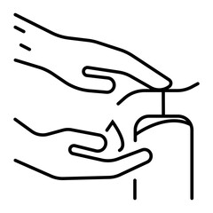 hand washing icon vector illustration