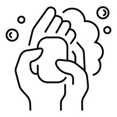 hand washing icon vector illustration