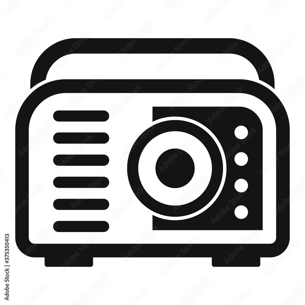 Poster gasoline tool icon. simple illustration of gasoline tool vector icon for web design isolated on whit