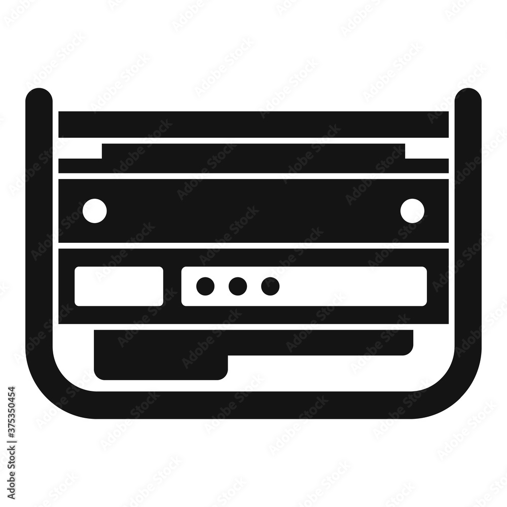 Poster gasoline generator icon. simple illustration of gasoline generator vector icon for web design isolat