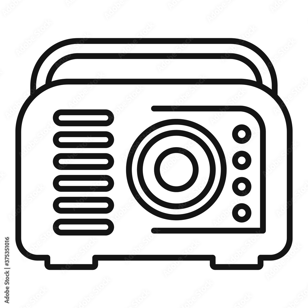 Poster gasoline tool icon. outline gasoline tool vector icon for web design isolated on white background