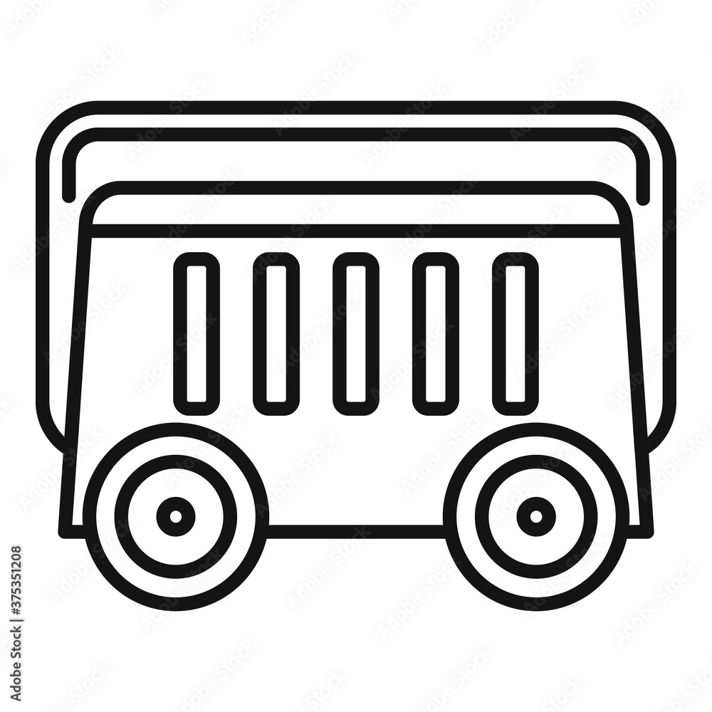 Aufkleber portable generator icon. outline portable generator vector icon for web design isolated on white bac