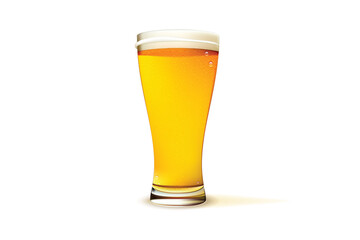 glass of beer isolated