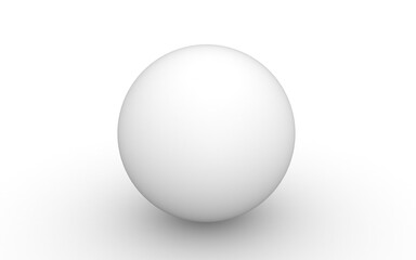 3D ball on white background