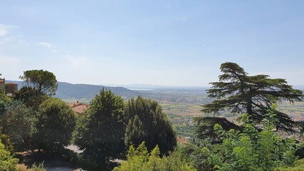 View from Cortona, Tuscany, Italy
