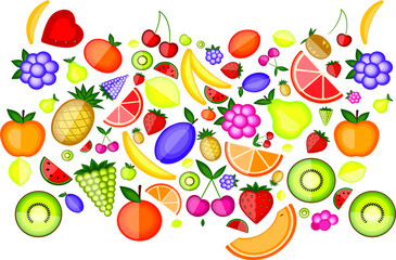 seamless pattern with fruits