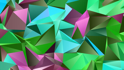 Obraz premium Abstract Low-Poly background. triangulated texture. Design 3d. Polygonal geometrical pattern. Triangular modern style