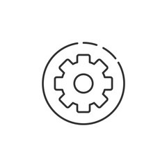 Gear icon. Setting symbol modern, simple, vector, icon for website design, mobile app, ui. Vector Illustration