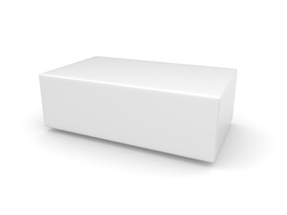 3D box on white background