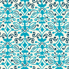 Seamless pattern with arabesques