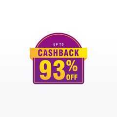 93 discount, Sales Vector badges for Labels, , Stickers, Banners, Tags, Web Stickers, New offer. Discount origami sign banner