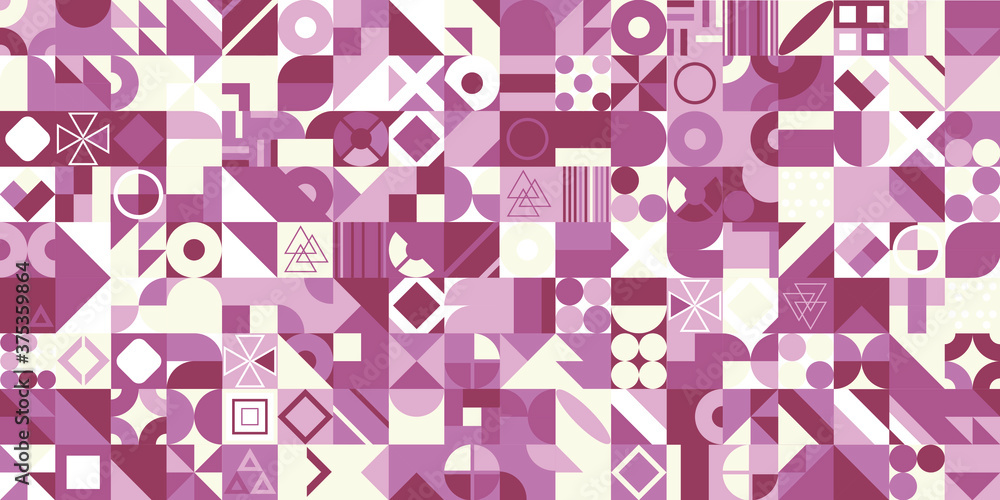 Poster modern vector abstract geometric pattern with different shapes. abstract texture background for cove