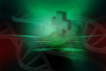 2D illustration medical structure background