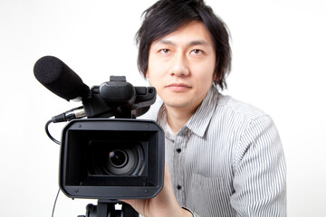 Fototapeta premium 男性カメラマン