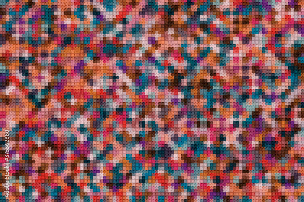 Poster abstract geometric pattern. multicolor figures. texture for print and banner.
