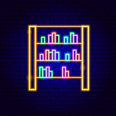 Bookcase Neon Sign