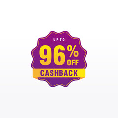 96 discount, Sales Vector badges for Labels, , Stickers, Banners, Tags, Web Stickers, New offer. Discount origami sign banner