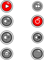 Button icon vector illustration design